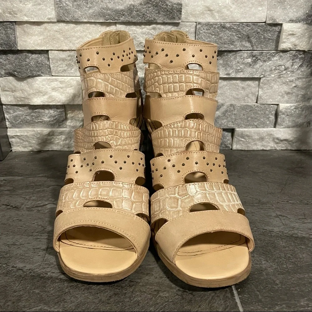 Gimmicks Studded Leather Heeled Sandal - Picture 2 of 9